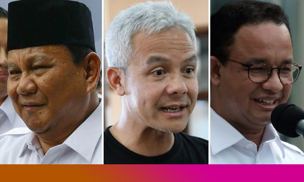 Foto Aset Detik - Prabowo, Ganjar Pranowo, Anis Baswedan
