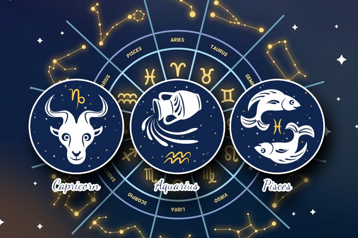 Capricorn, Aquarius dan Pisces