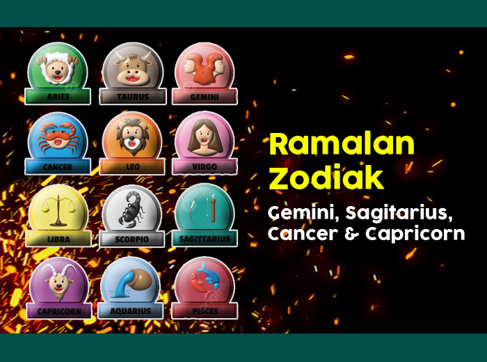 Gemini, Sagitarius, Cancer dan Capricorn