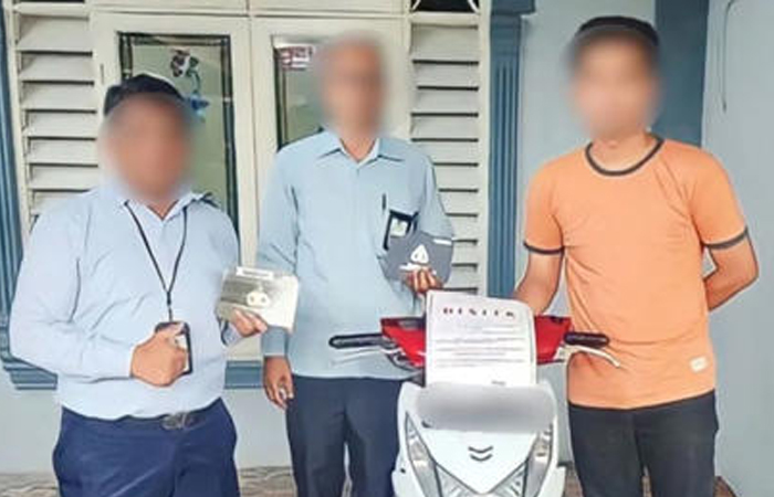 Sepeda Motor Penunggak Pajak Disita, Rekening Diblokir - Foto Mitra Daily