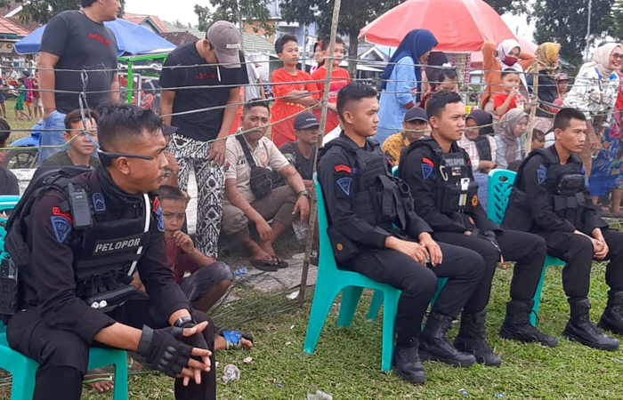 Amankan Tournamen Antar Desa, Polres Kaur Terjunkan 43 Personel dan 10 BKO Brimob