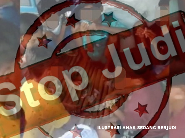 Ilustrasi Anak Sedang Berjudi