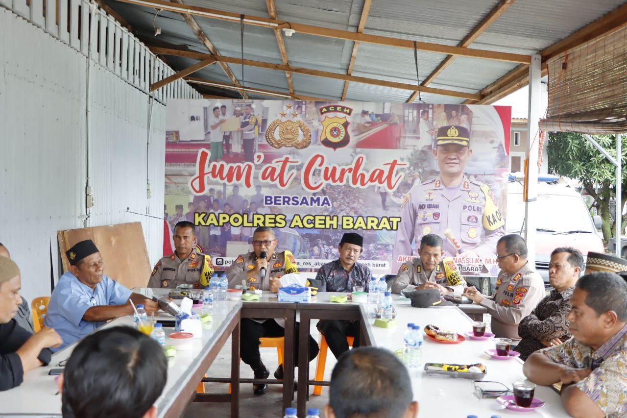 Jumat Curhat, Ini Pesan Kapolres Aceh Barat Kepada Masyarakat