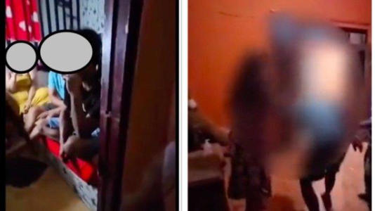 Tangkapan layar istri labrak suami ngamar bareng PSK di Kediri