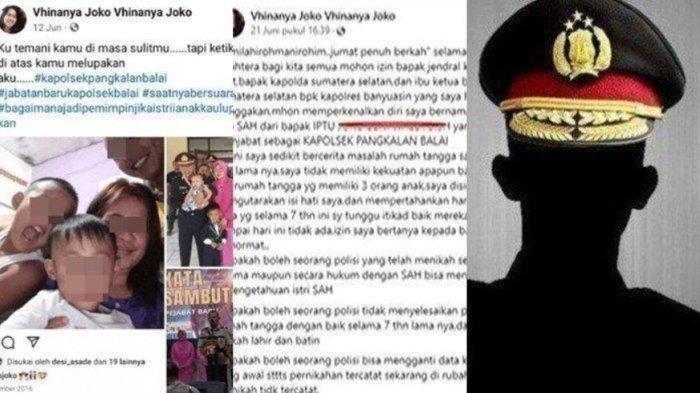 Viral di sosial media kasus Kapolsek Iptu Joni Beni Waluyo telantarkan istri dan anak selama 7 tahun.