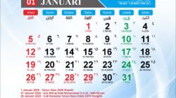 Kalender 2025 Bulan Januari