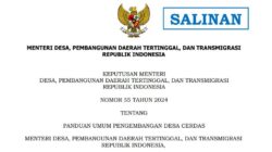 Kepmen PDTT Nomor 55 tahun 2024