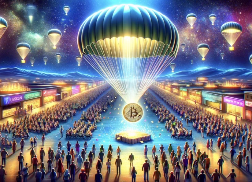 Ilustrasi Airdrops Images - Foto aset pintu