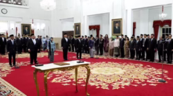 Presiden Prabowo Subianto memimpin pelantikan